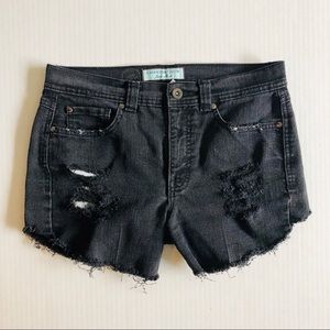 Hi-Rise Vintage Black Shorts